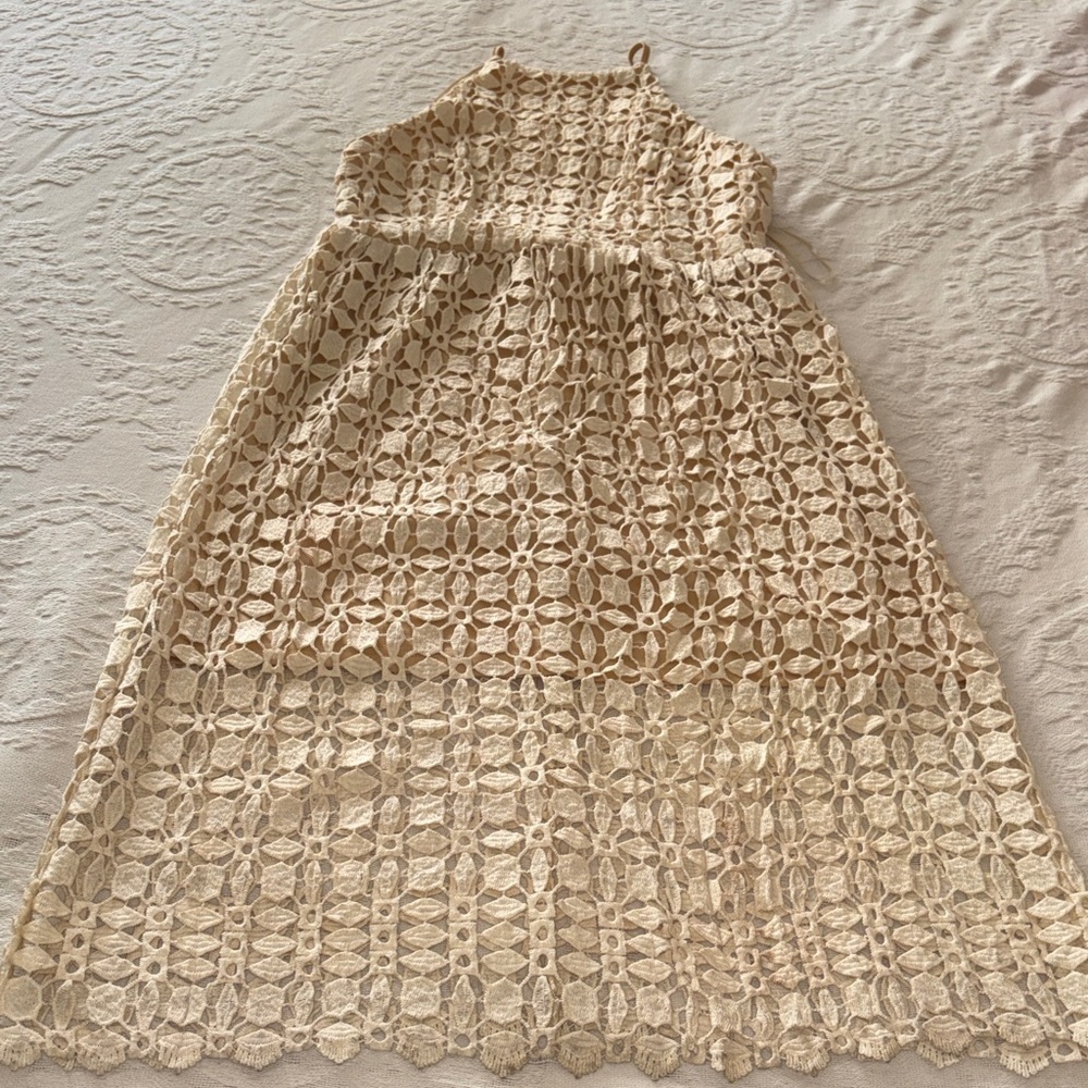 Romeo+Juliet Couture Ivory Crochet Lace Midi Dress BNWT